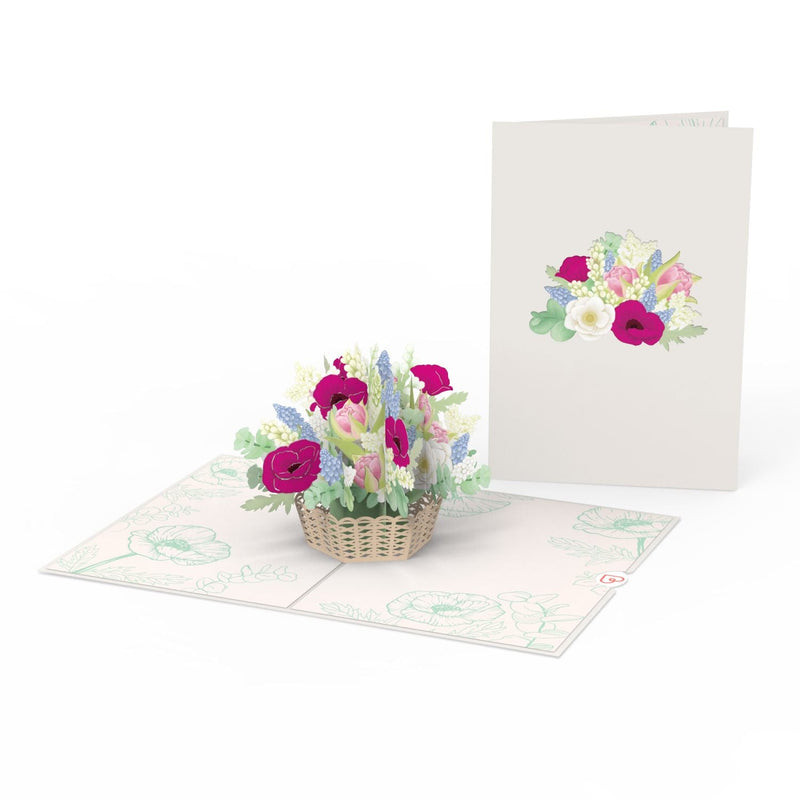 Carta pop-up di fiori di primavera