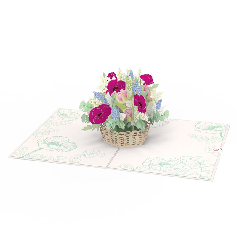 Carta pop-up di fiori di primavera